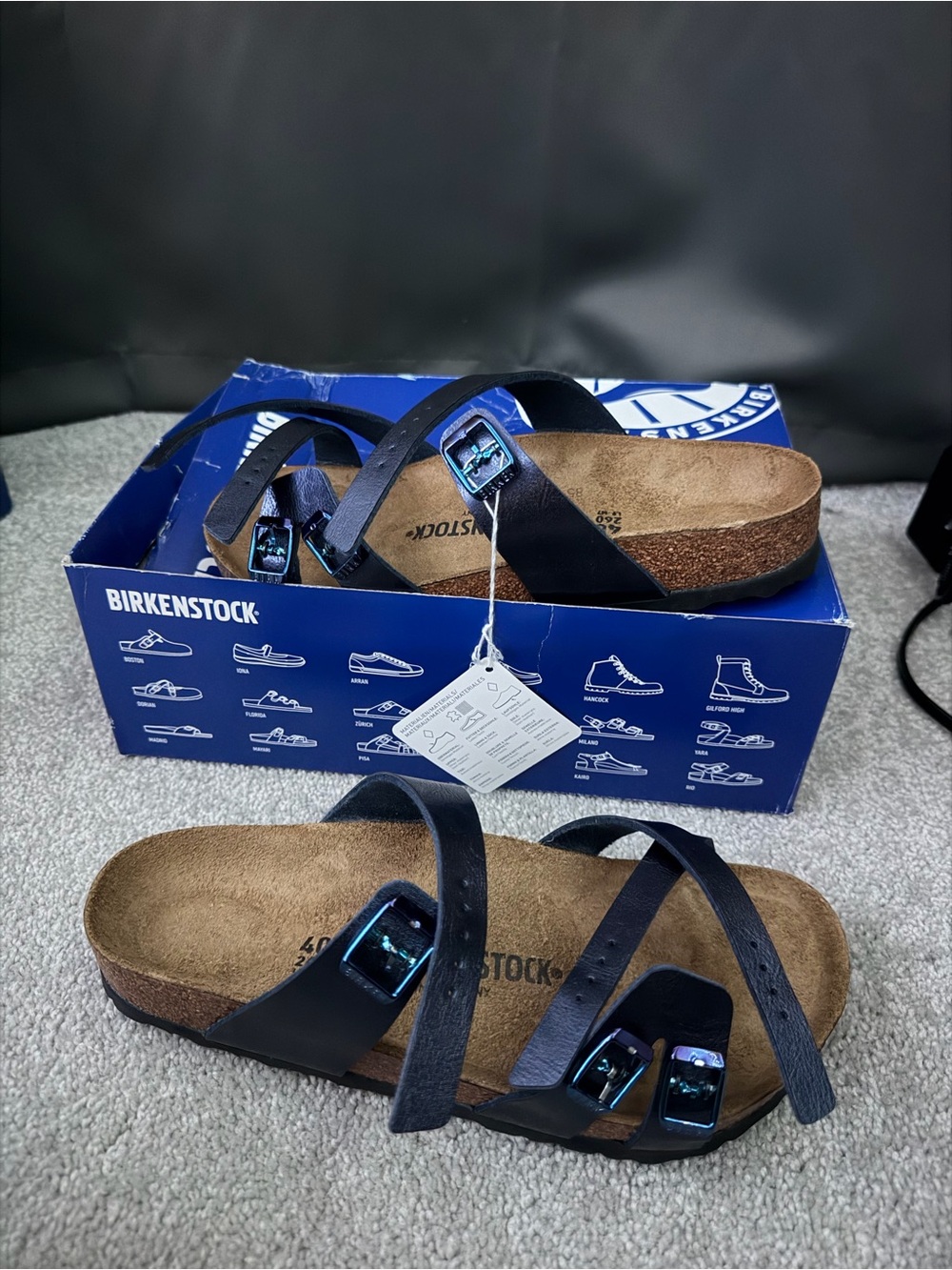 Birkenstock Women's Black Mayari Leather Sandals-TW